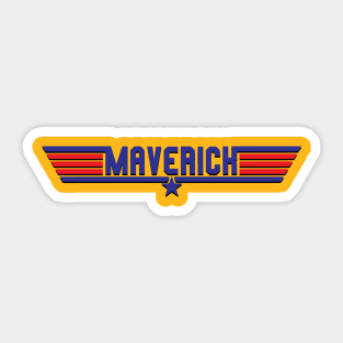 Top Gun Maverick Text Sticker